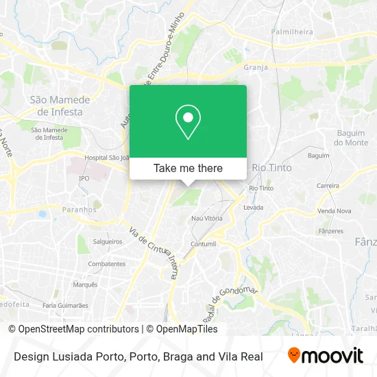 Design Lusiada Porto map