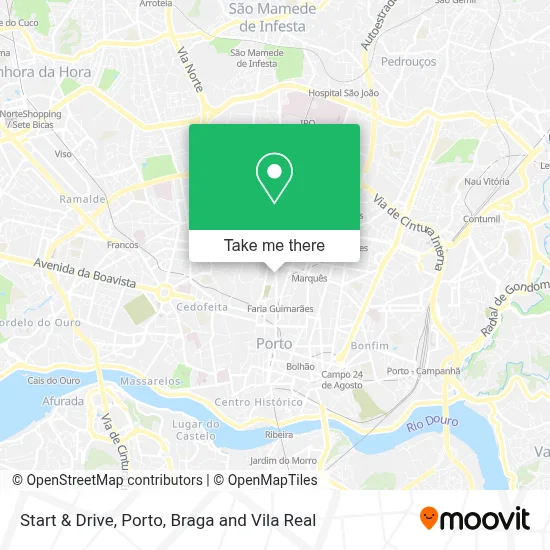 Start & Drive map
