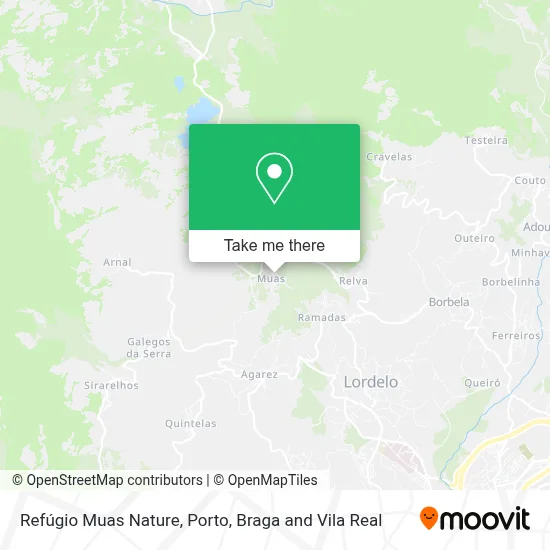 Refúgio Muas Nature map