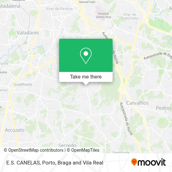 E.S. CANELAS map