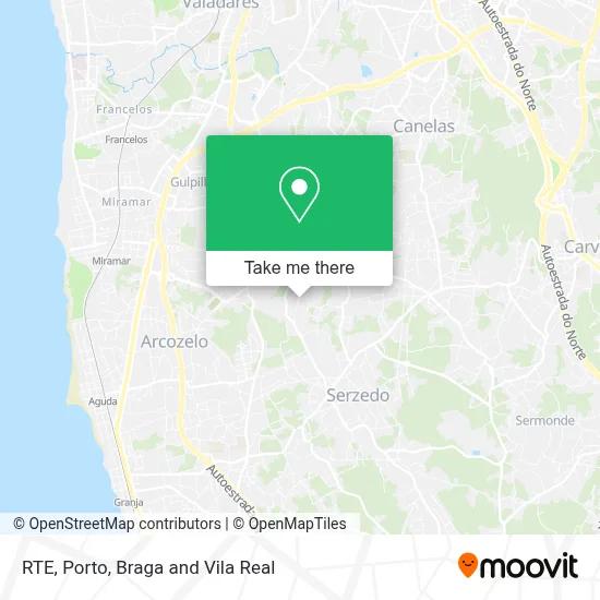 RTE mapa
