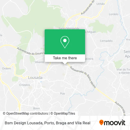 Bsm Design Lousada map