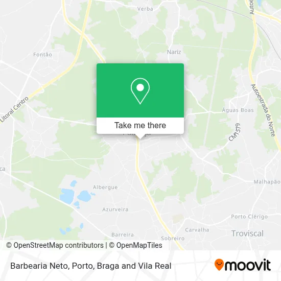 Barbearia Neto map