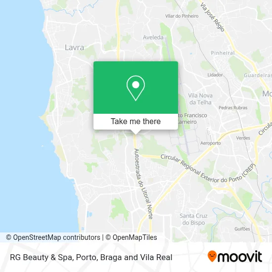 RG Beauty & Spa map
