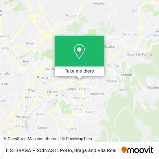 E.S. BRAGA PISCINAS II map