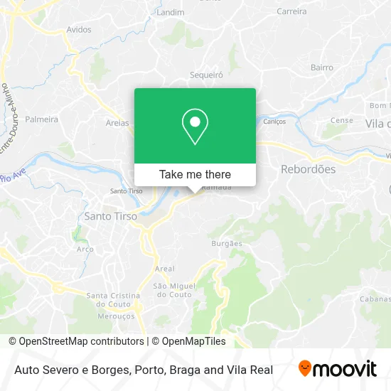 Auto Severo e Borges map