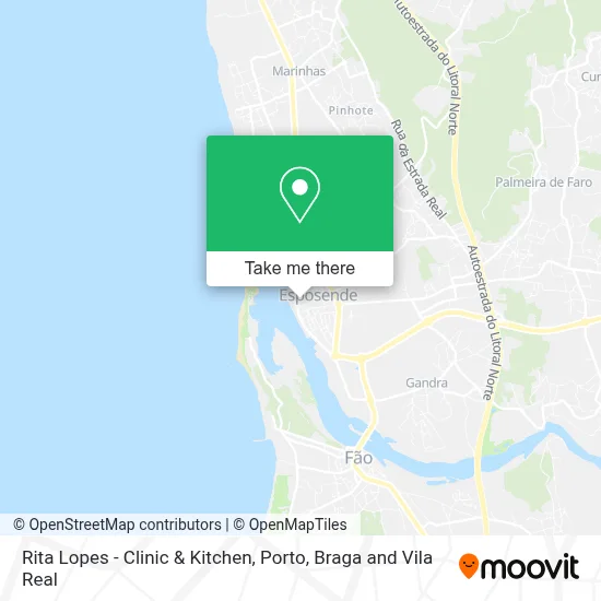 Rita Lopes - Clinic & Kitchen map