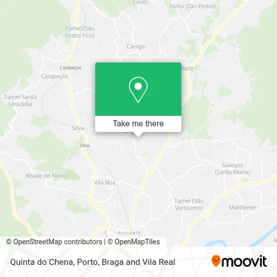 Quinta do Chena map
