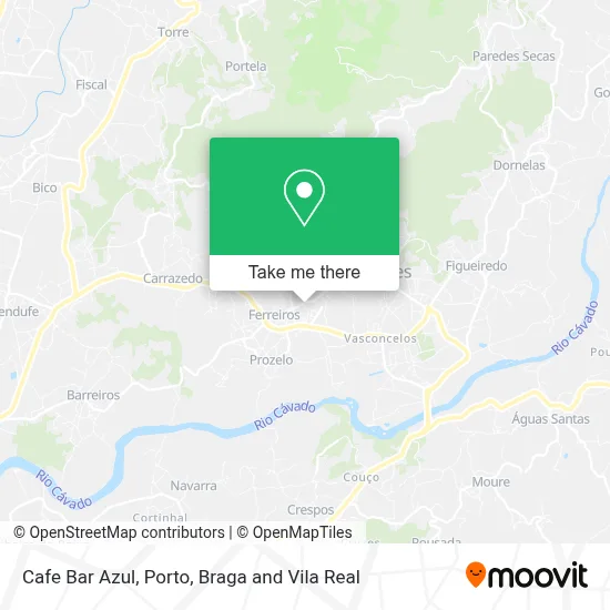 Cafe Bar Azul map