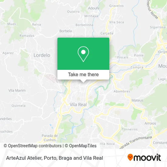 ArteAzul Atelier map