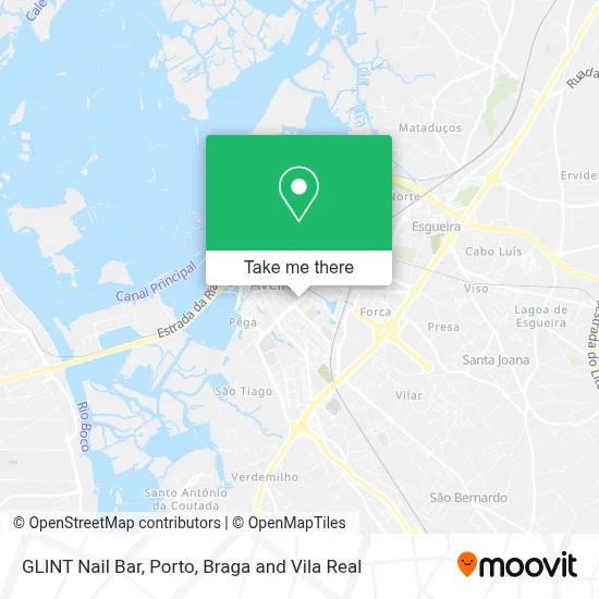 GLINT Nail Bar map
