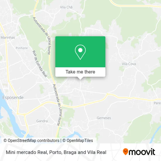 Mini mercado Real map
