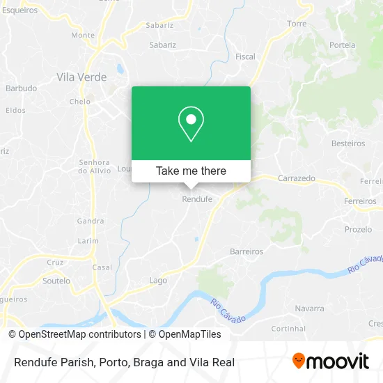 Rendufe Parish mapa