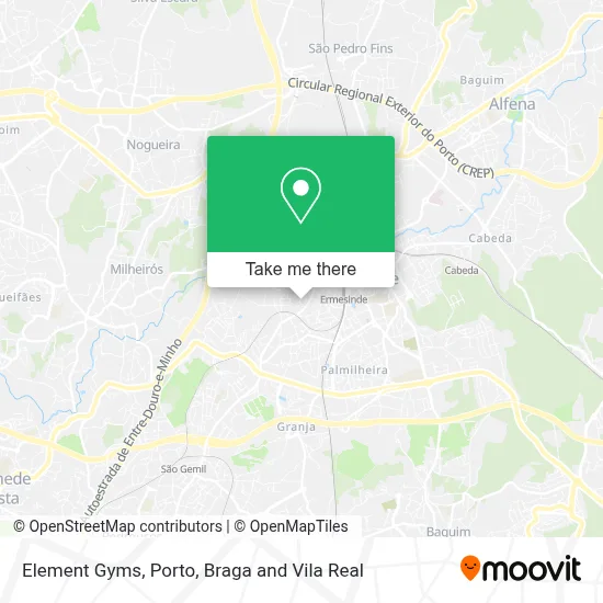 Element Gyms map
