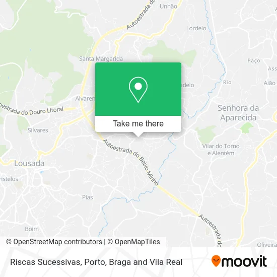 Riscas Sucessivas mapa