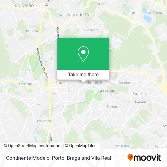 Continente Modelo map
