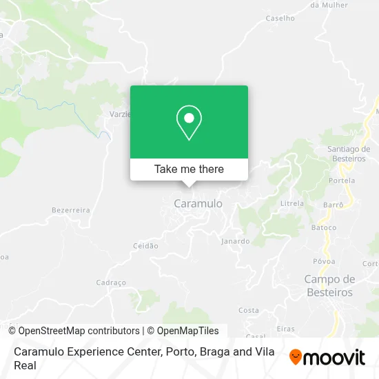 Caramulo Experience Center map