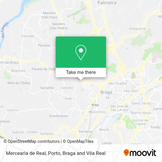 Mercearia de Real map