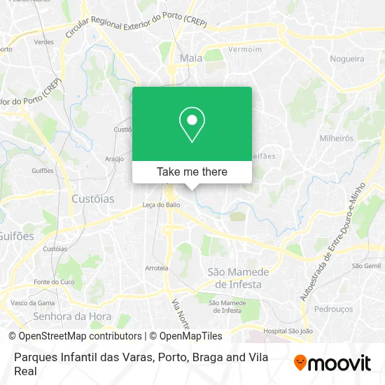 Parques Infantil das Varas map