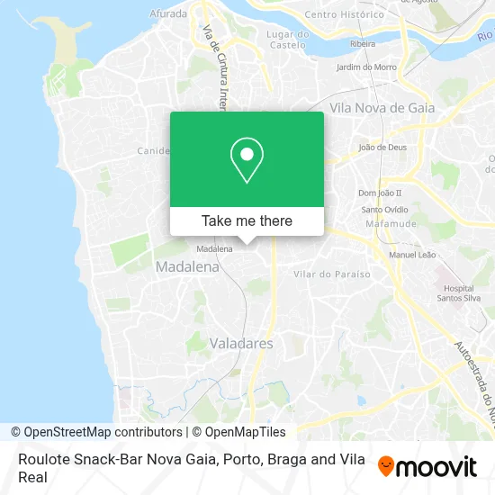 Roulote Snack-Bar Nova Gaia map