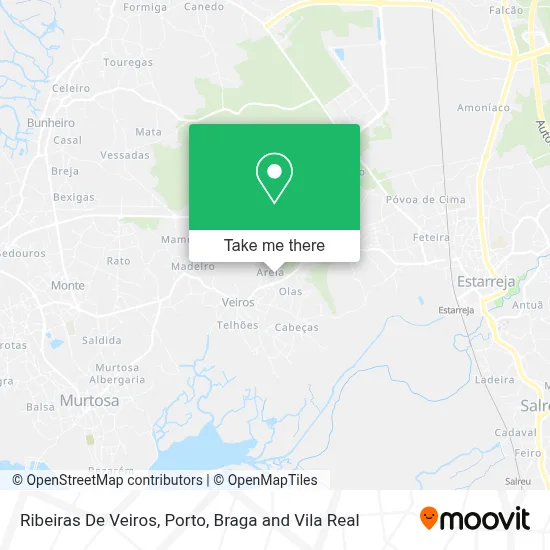 Ribeiras De Veiros map