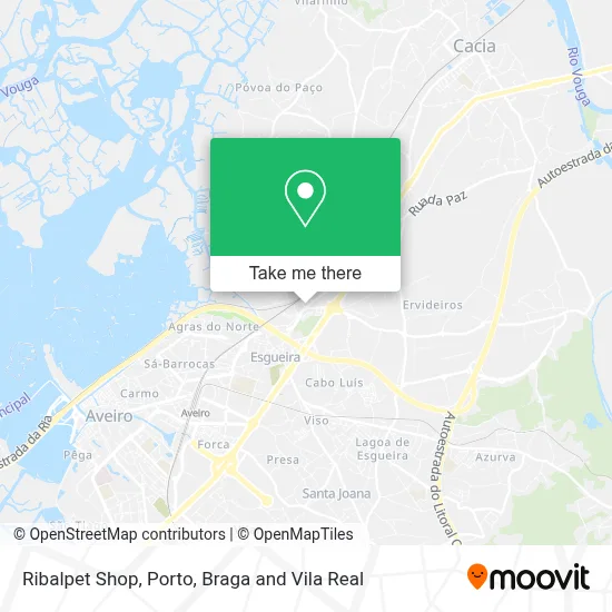 Ribalpet Shop mapa