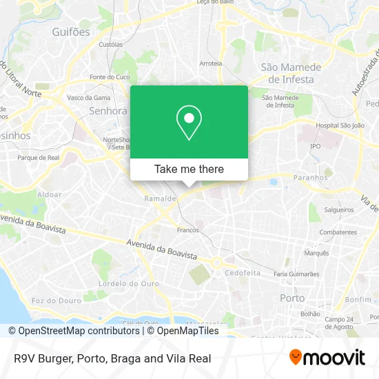 R9V Burger mapa