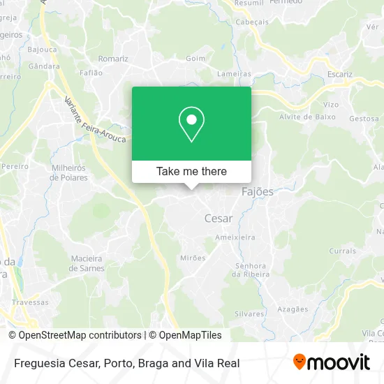 Freguesia Cesar map