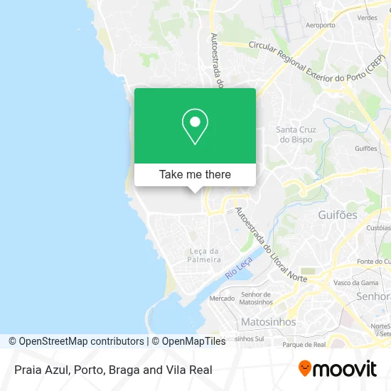Praia Azul map