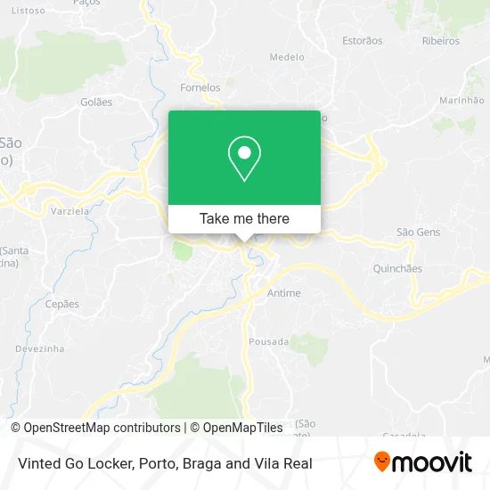 Vinted Go Locker map