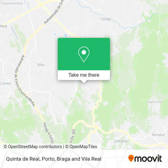 Quinta de Real map