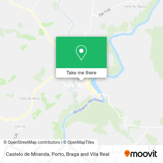Castelo de Miranda map
