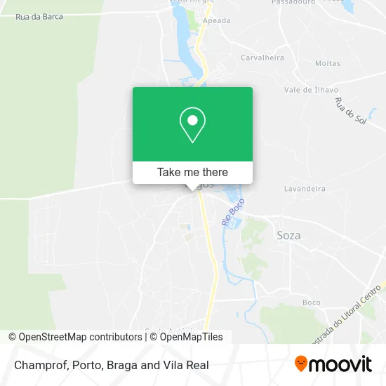 Champrof map