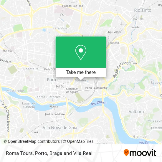 Roma Tours mapa