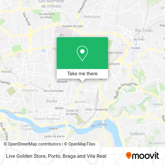 Live Golden Store map