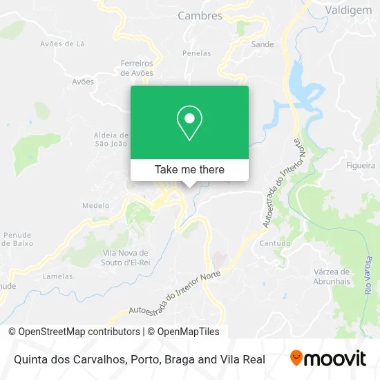 Quinta dos Carvalhos map