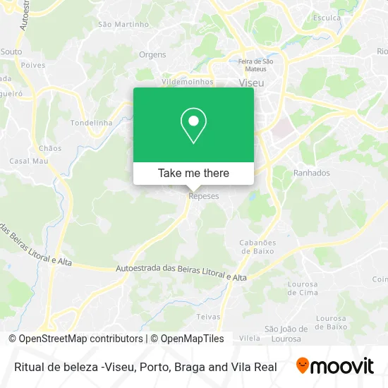 Ritual de beleza -Viseu map