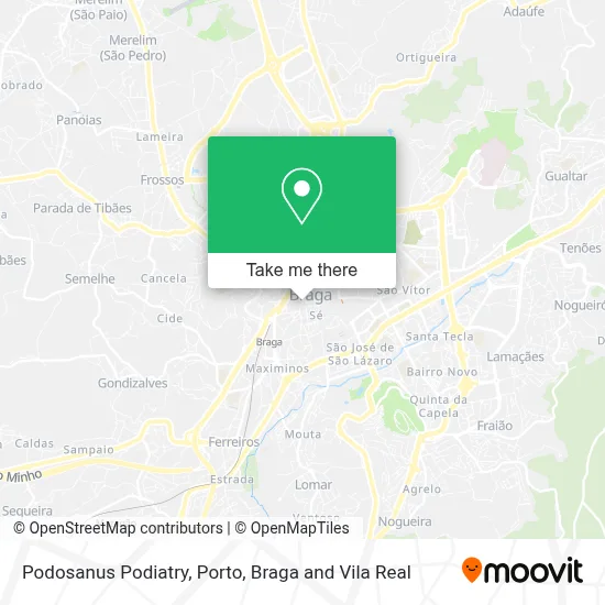 Podosanus Podiatry map