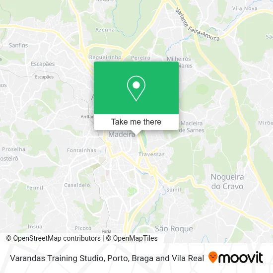 Varandas Training Studio map