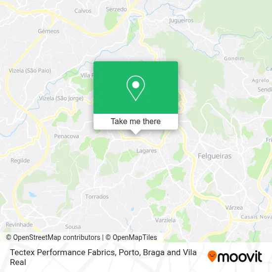 Tectex Performance Fabrics map