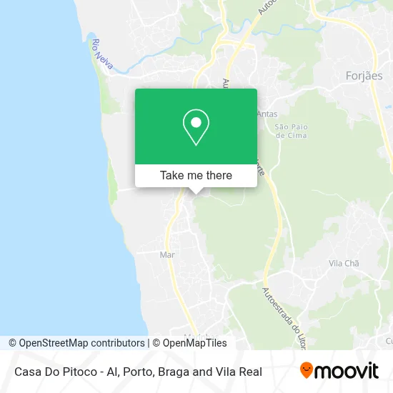 Casa Do Pitoco - Al map