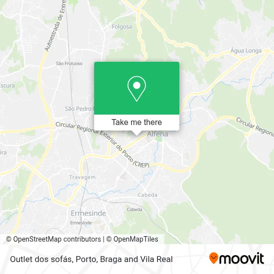 Outlet dos sofás map