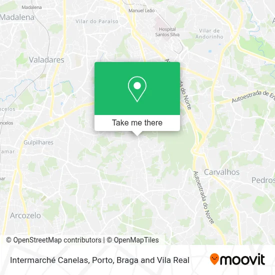 Intermarché Canelas map