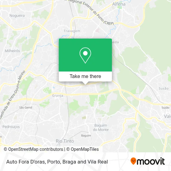 Auto Fora D'oras map