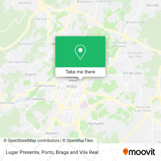 Lugar Presente map