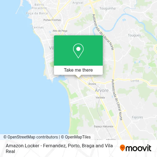 Amazon Locker - Fernandez map