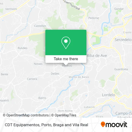 CDT Equipamentos map