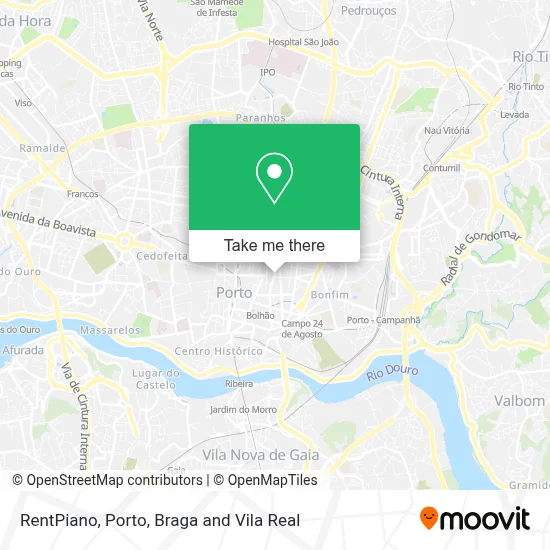 RentPiano mapa