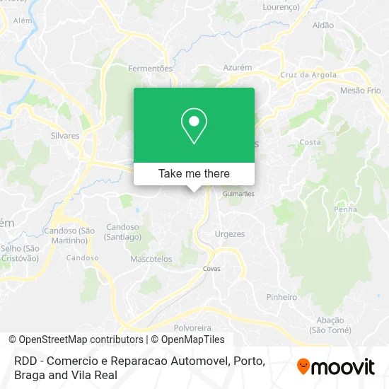 RDD - Comercio e Reparacao Automovel mapa