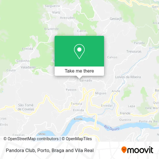 Pandora Club map
